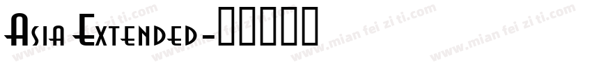 Asia Extended字体转换